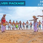 Colorfulful reef with hard and soft corals